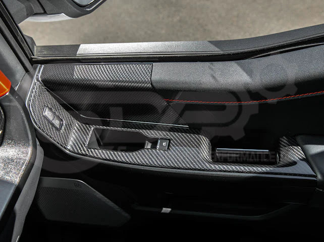 2021+ Ford Raptor/R Carbon Fiber Front Door Side Panel Cover