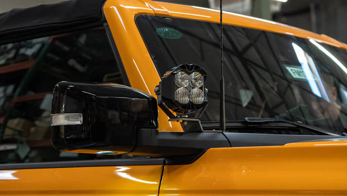 SDHQ Off Road '21-Current Ford Bronco + Bronco Raptor A-Pillar Light Mounts