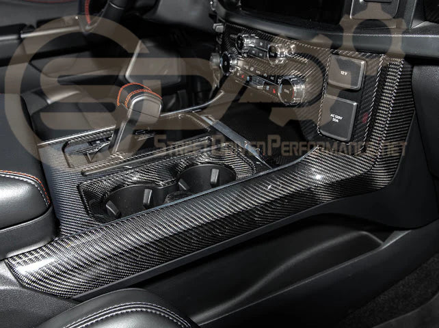 2021+ Ford Raptor/R Carbon Fiber Center Console Side Panel Cover
