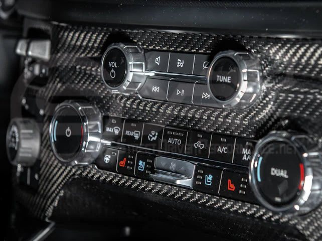 2021+ Ford Raptor/R Carbon Fiber Center Control Panel Cover