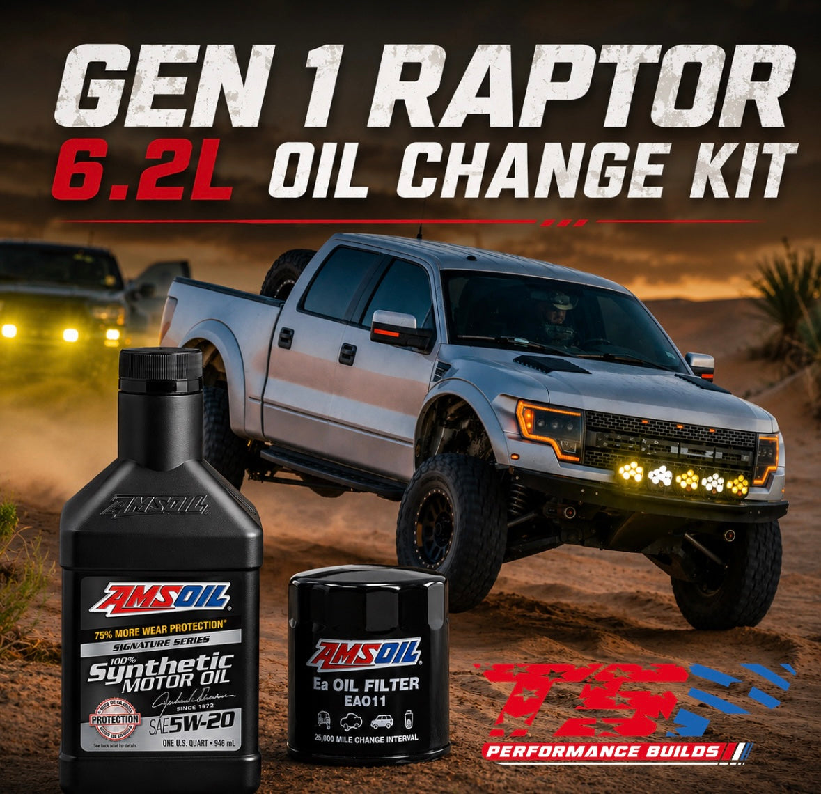 2010-2014 Ford Raptor 6.2L Oil Change Kit