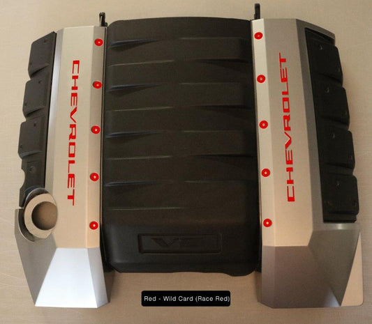 Engine Cover Accents - Silver Portion (2010-2015 Camaro)
