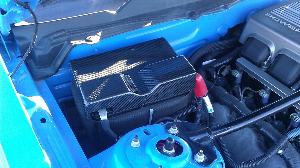 Battery Cover S96 Hydro Carbon Fiber (2010-2014 Mustang)