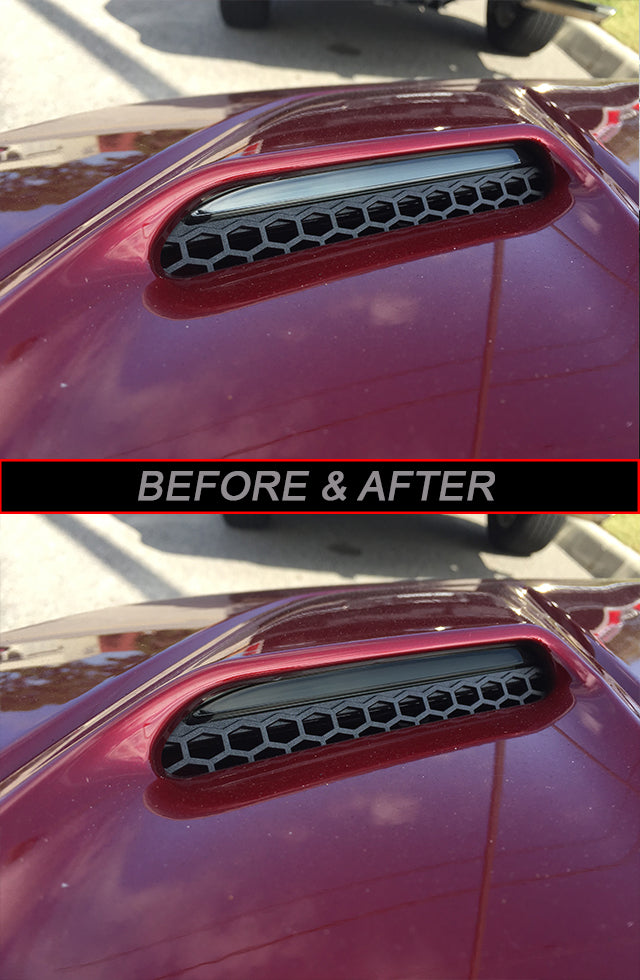 Hood Indicator Lens Vinyl Tint (2016 Mustang)