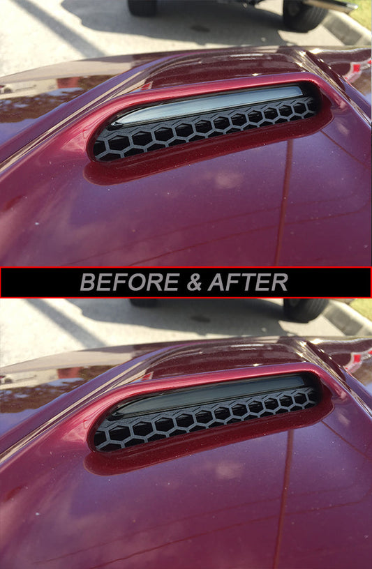 Hood Indicator Lens Vinyl Tint (2016 Mustang)