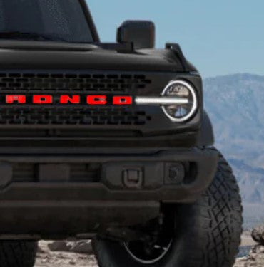 Front Grille Letter Vinyl Overlays(2021+ Bronco)