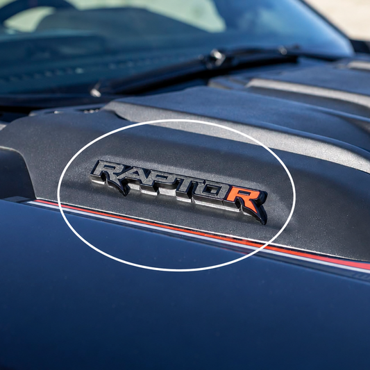 2024-2026 Ford Raptor R - Factory Spec Hood Emblem Badge (PAIR)
