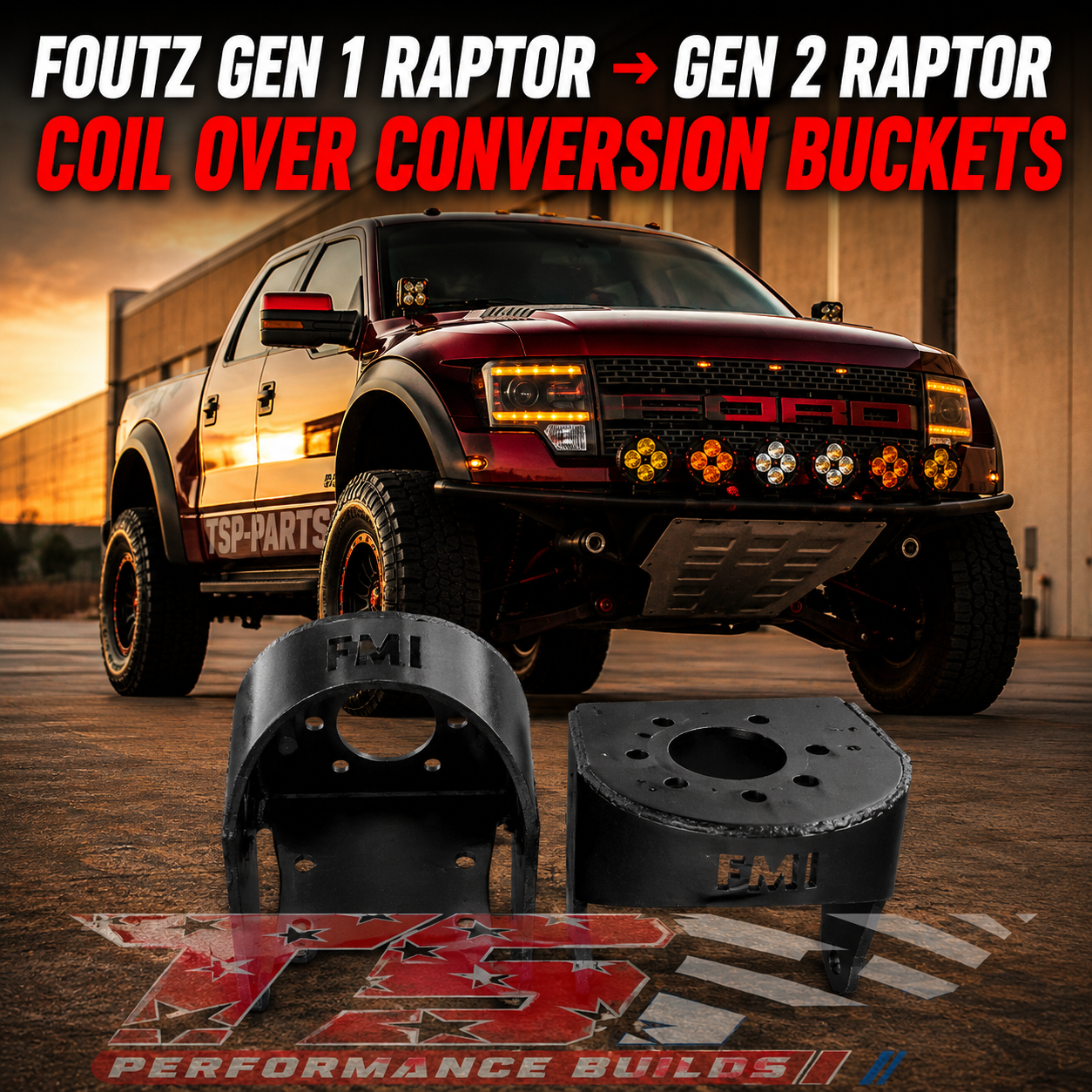 Gen 1 Raptor to Gen 2 Raptor - Coil Bucket Conversion Kit