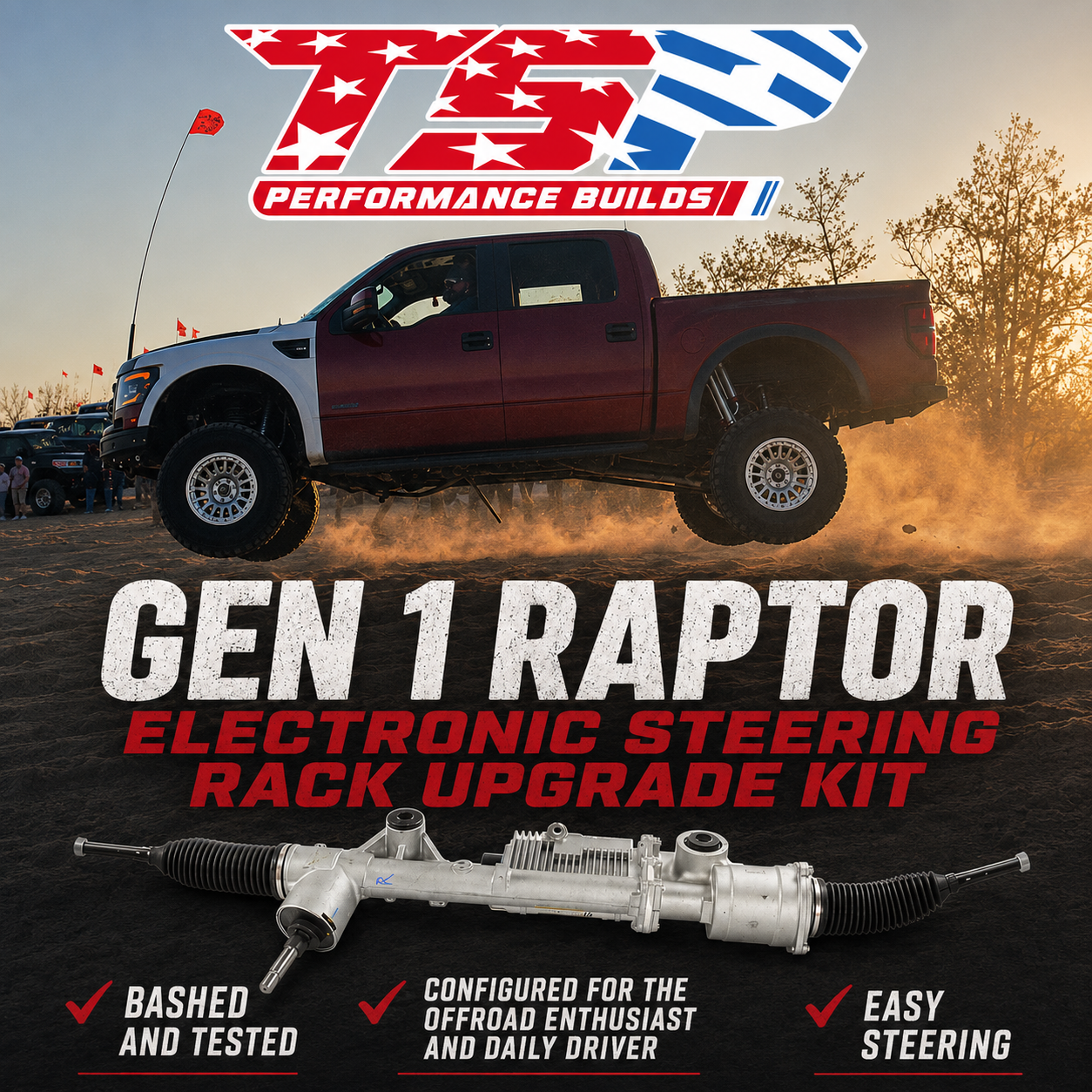 Gen 1 Raptor Electronic Steering Rack Upgrade Kit
