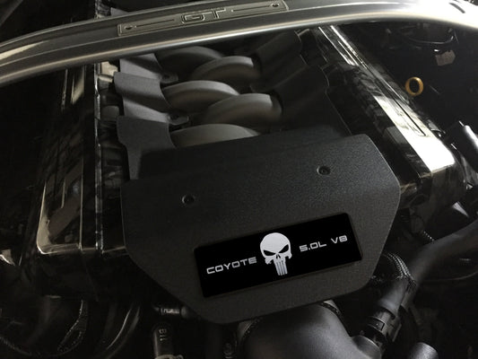 Aluminum Engine Cover Plate [S17] Punisher Silver (2015-2017 Mustang)
