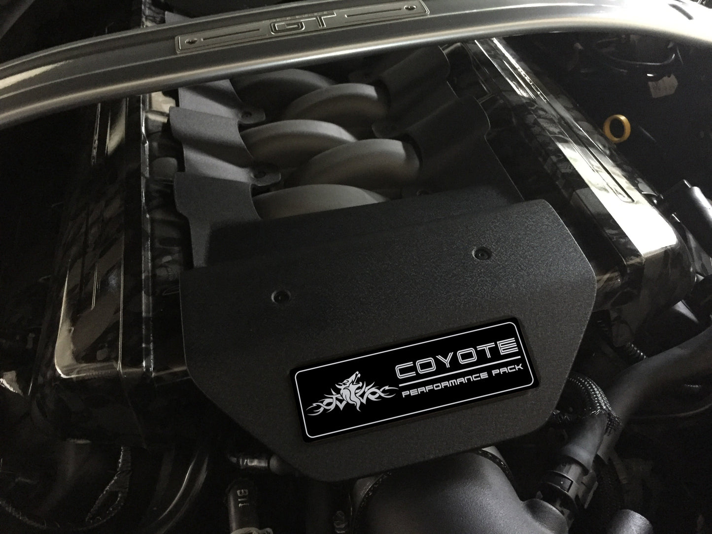Aluminum Engine Cover Plate [S8] Tribal Coyote Performance Pack (2015-2017 Mustang)