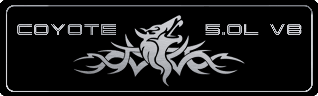 Aluminum Engine Cover Plate [S11] Tribal Coyote 5.0 V8 (2018-2023 Mustang)