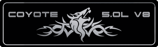 Aluminum Engine Cover Plate [S11] Tribal Coyote 5.0 V8 (2018-2023 Mustang)