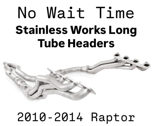Stainless Works Long Tube Header Kit 2010-2014 Raptor - IN STOCK