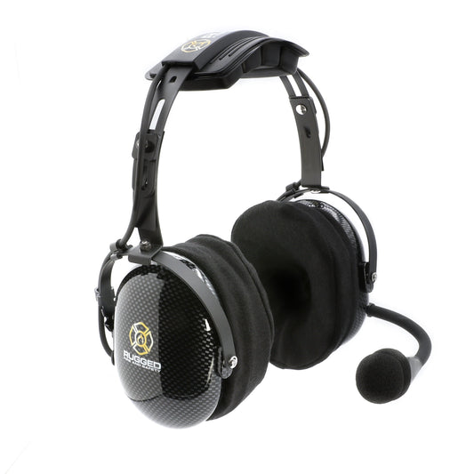 FHS Over-The-Head Fire Safety Industrial Headset With PTT Button / No Cable