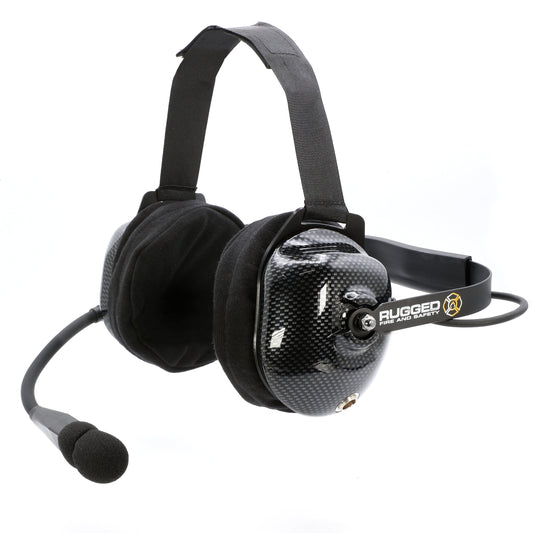 FHS Behind-The-Head Fire Safety Industrial Headset No Buttons / For David Clark / Sigtronics / Avcomm