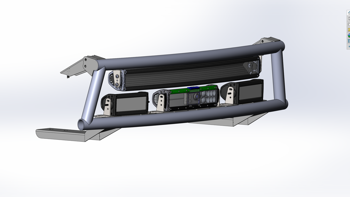 Gen 3 Ford Raptor Race truck front bumper light bar mount kit