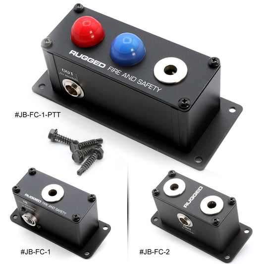 Jack Box Headset Stations for RRP800 Fire & Safety Intercoms Single Position Jack Box