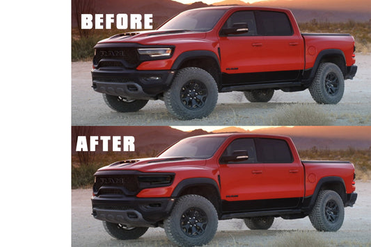Front & Rear Lens Tint Kit (2021-2024 Ram TRX)