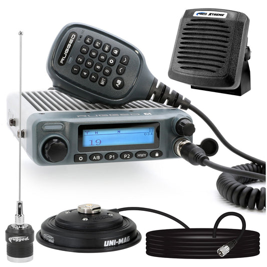 Radio Kit Plus - Rugged G1 GMRS Mobile Radio with External Speaker