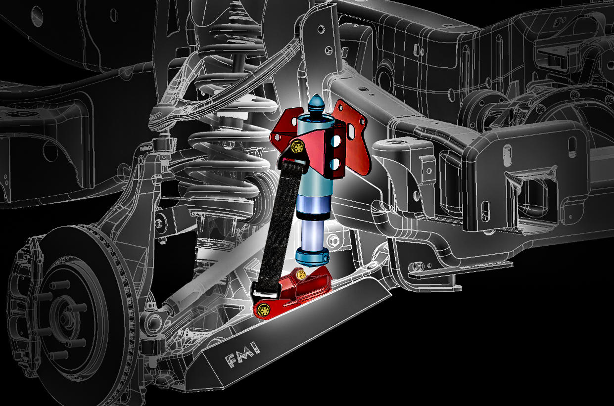 Gen 2 Raptor Front Limit Strap and Bump Stop Kit for Stock Lower A-Arm (2017, 2018, 2019, 2020) F150 Raptor