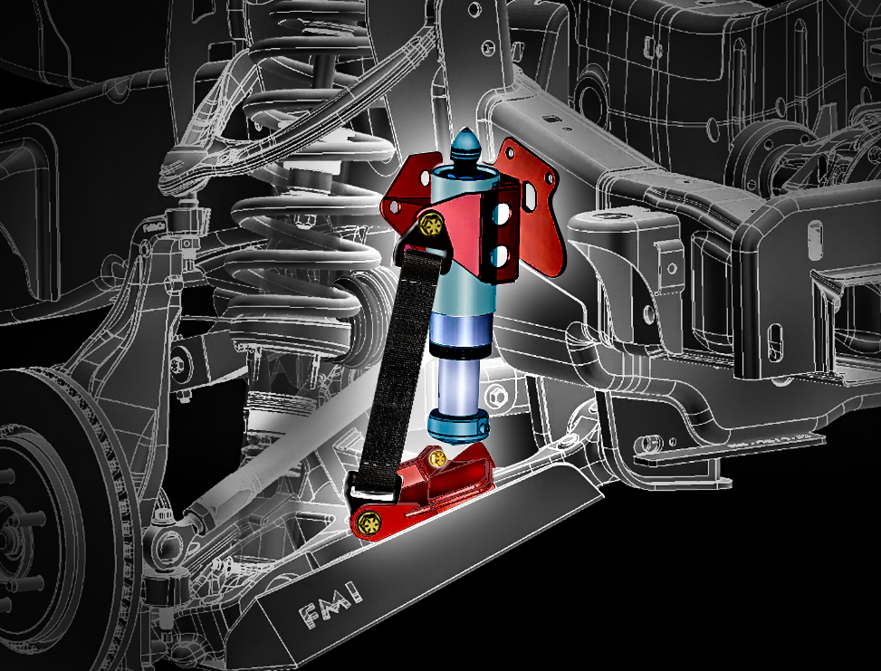 Gen 2 Raptor Front Limit Strap and Bump Stop Kit for Stock Lower A-Arm (2017, 2018, 2019, 2020) F150 Raptor