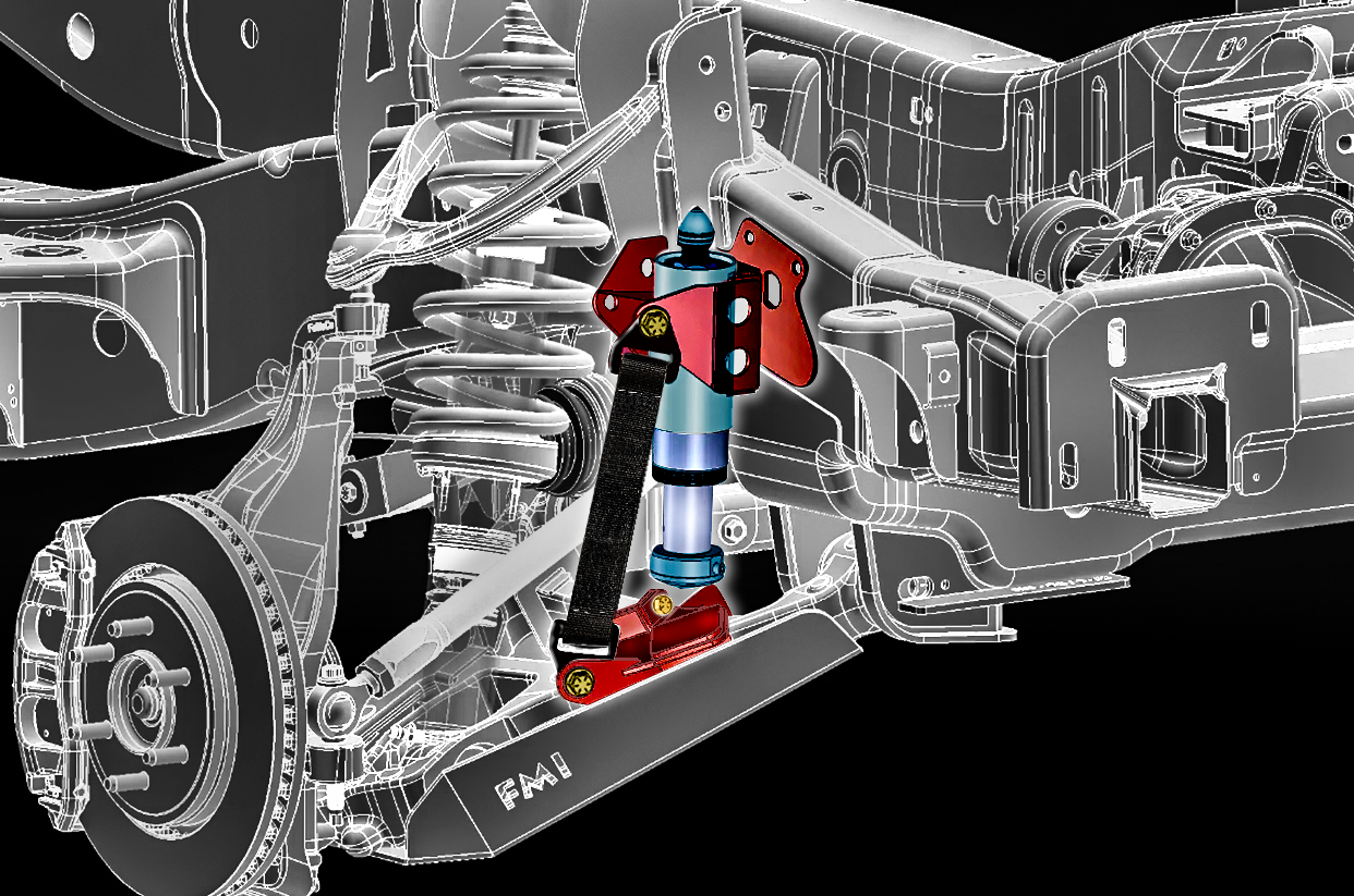 Gen 2 Raptor Front Limit Strap and Bump Stop Kit for Stock Lower A-Arm (2017, 2018, 2019, 2020) F150 Raptor