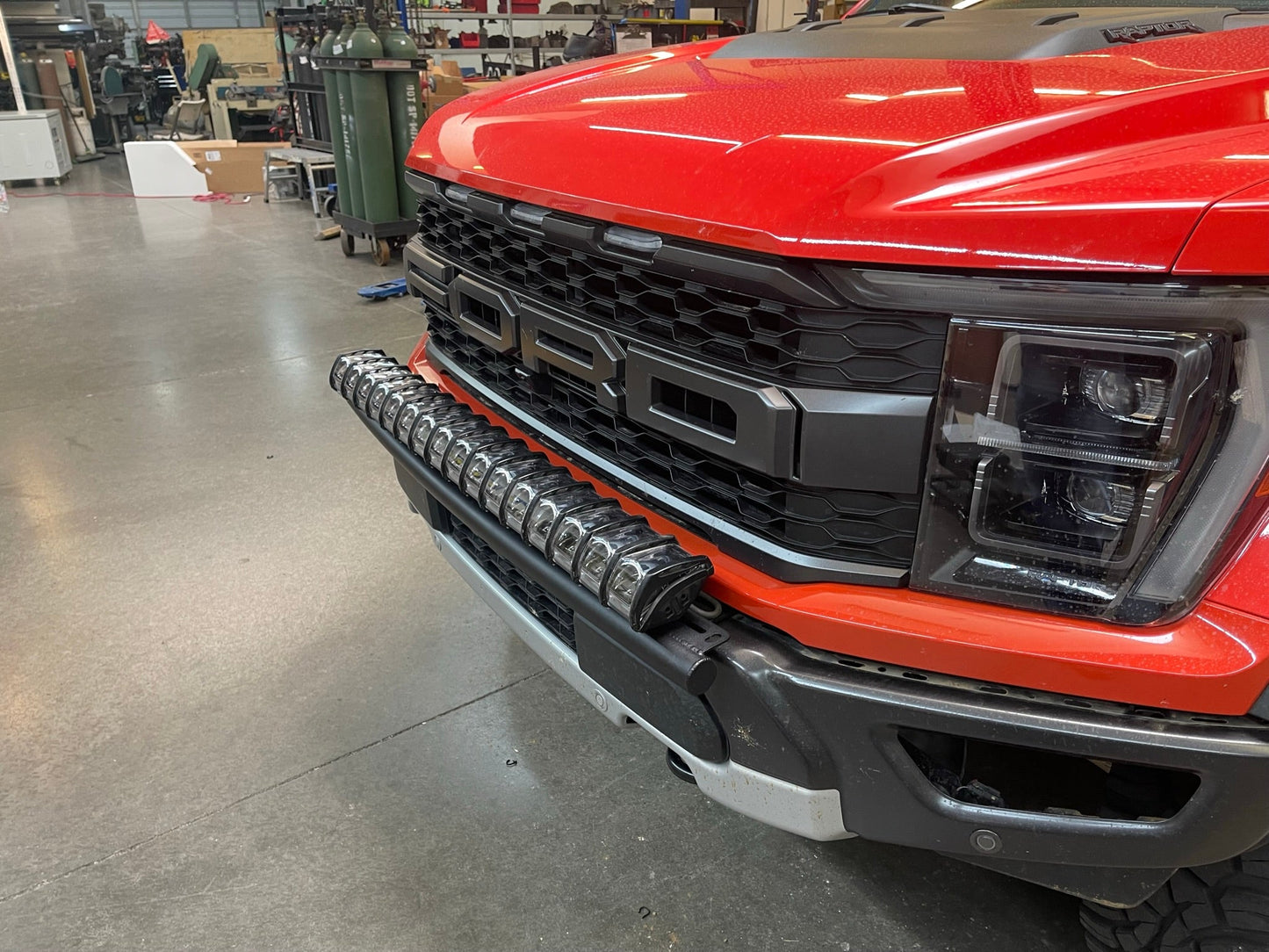 Gen 3 Raptor Front Light Mount Kit (stock bumper) - Use Any Light