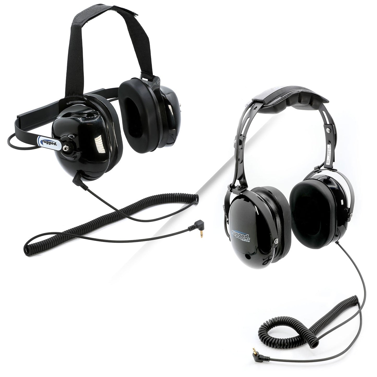 Listen Only Headsets with 3.5 mm Mono Audio Cable H40 Behind-the-Head