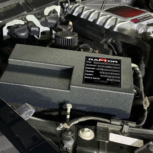 2021+ Ford Raptor Custom Battery Cover – Personalized Engine Bay Plate