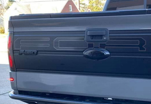 Tailgate Letters - Black Reflective (2009-2014 F150 / 2010-2014 Raptor)