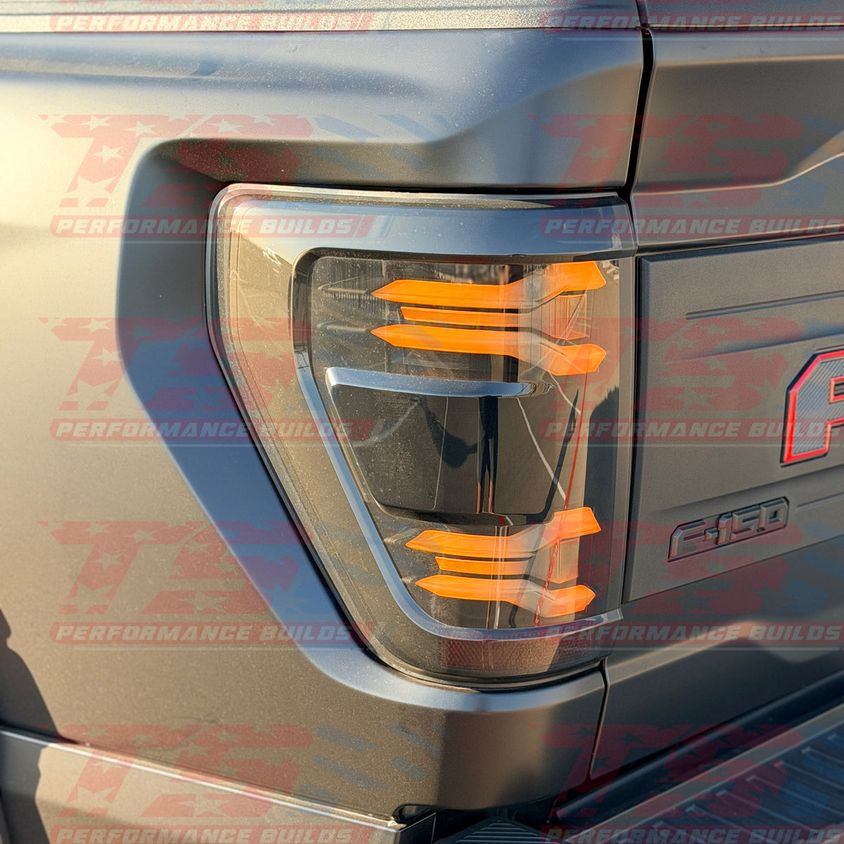 2024-2026 Ford Raptor & Raptor R LUXX-Series LED Tail Lights Black-Red