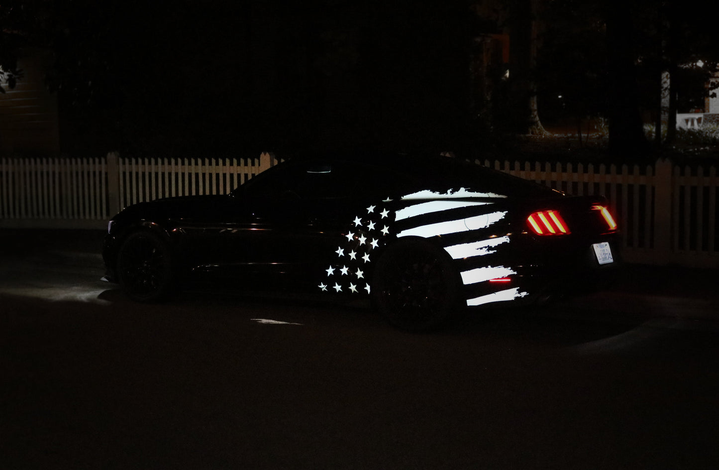 Reflective Stars & Bars Body Graphics (2015-2023 Mustang)