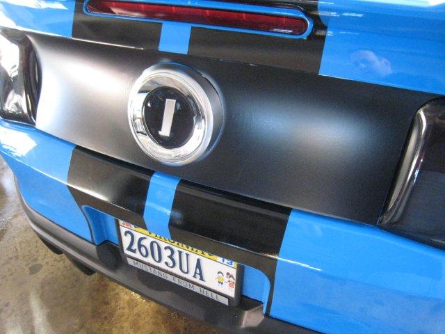 Trunk Center Black Out Panel (2010-2012 Mustang)