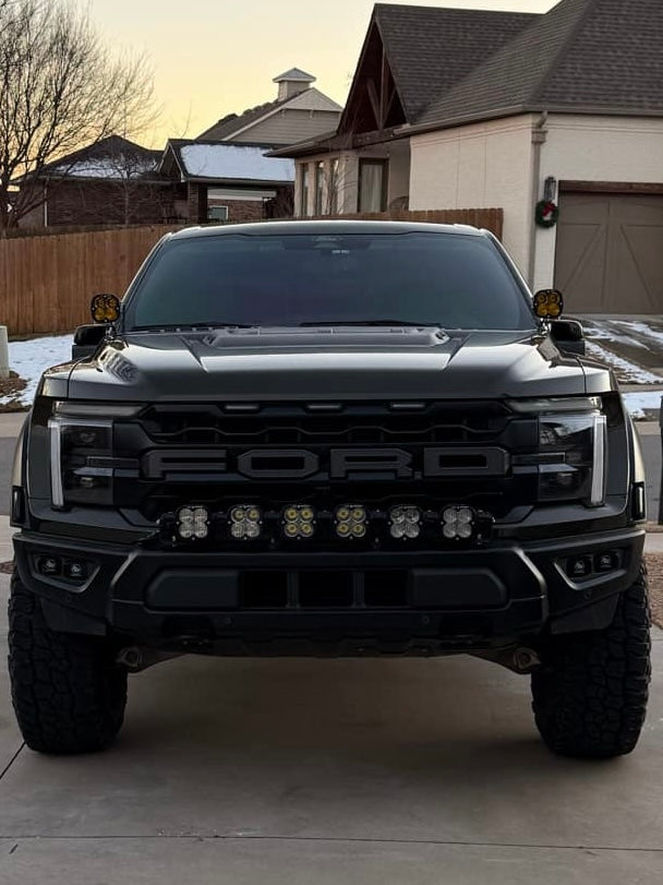 Split Two-Piece Interior Amber/White LED Light Bars - 2017-2024 Ford Raptor/R