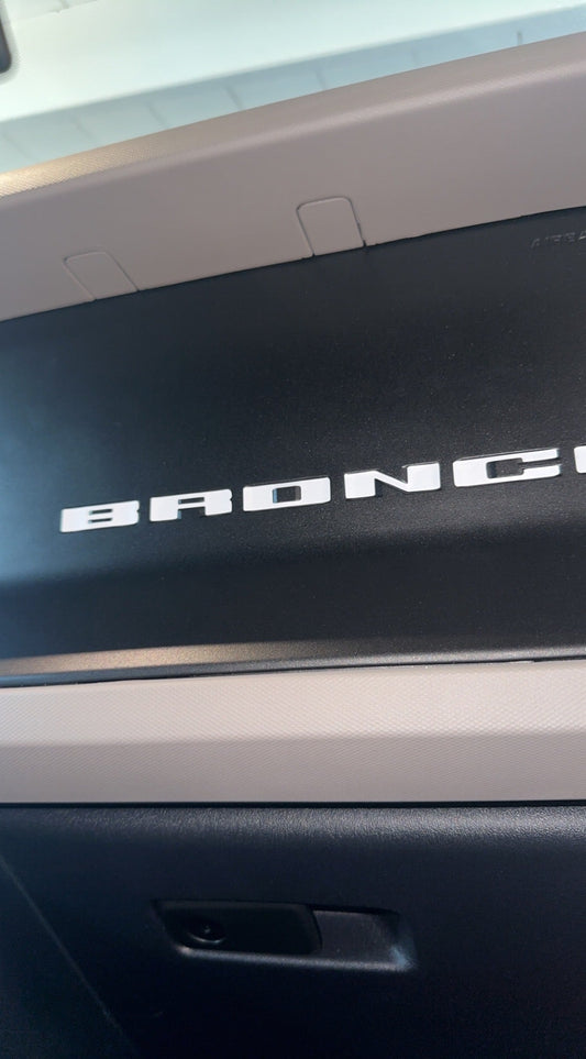 Dash Letters (2021-2023 Bronco)