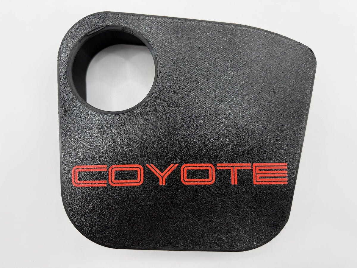 Coolant Tank Cover with Coyote Text (2024+ Mustang)