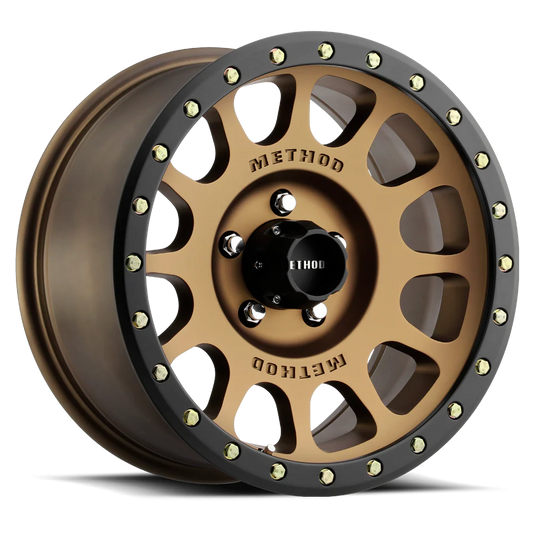 Method MR305 NV 17x8.5 0mm Offset 5x5 94mm CB Method Bronze/Black Street Loc Wheel