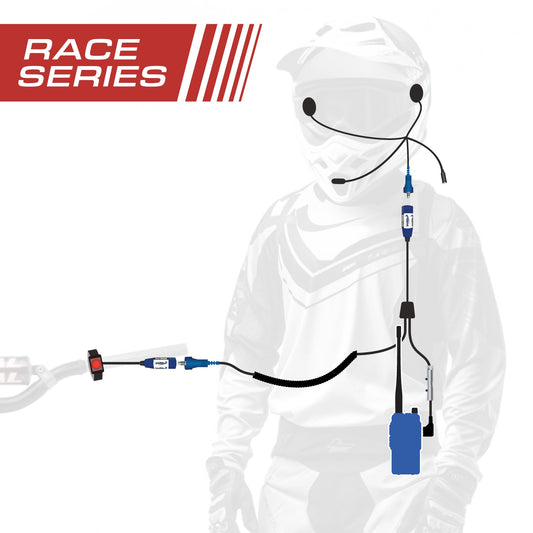 RACE SERIES Complete Motorcycle Communication Kit with OFFROAD Cables and R1 Radio