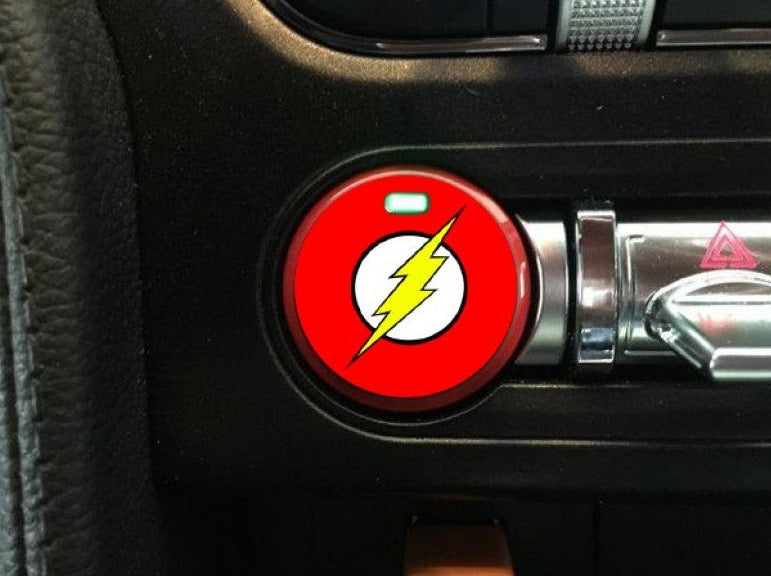 Push Button Decal "Flash" (2015-2023 Mustang)
