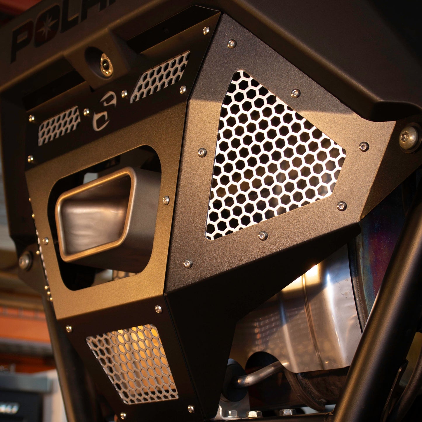 SDR Motorsports Polaris Pro R Rear Exhaust Cover