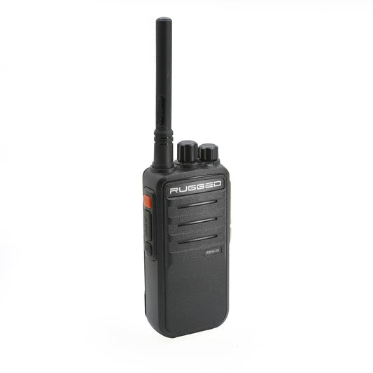 Rugged RDH16 - Business Band Two Way Handheld Radio - Digital and Analog VHF / Black