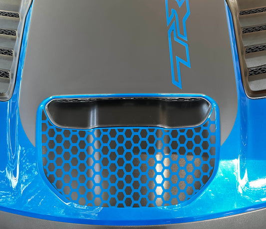 Small Front Hood Graphic with Reverse Honey Comb Cutout OEM Style (2021+ Ram TRX/RHO)