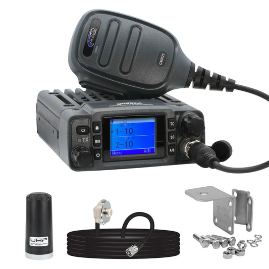 Radio Kit Lite - GMR25 Waterproof GMRS Mobile Radio with Stealth Antenna