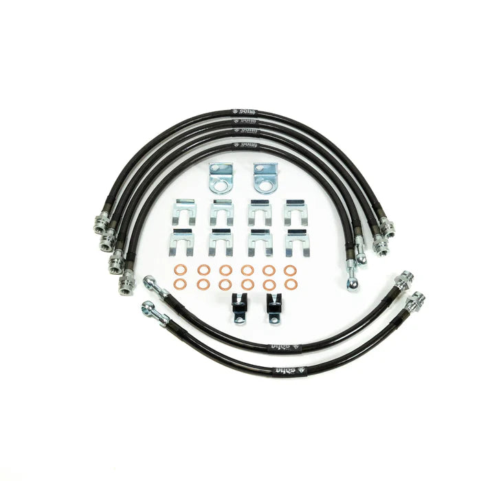 SDHQ 2010-2024 Ford Raptor Kevlar Braided Brake Line Kit