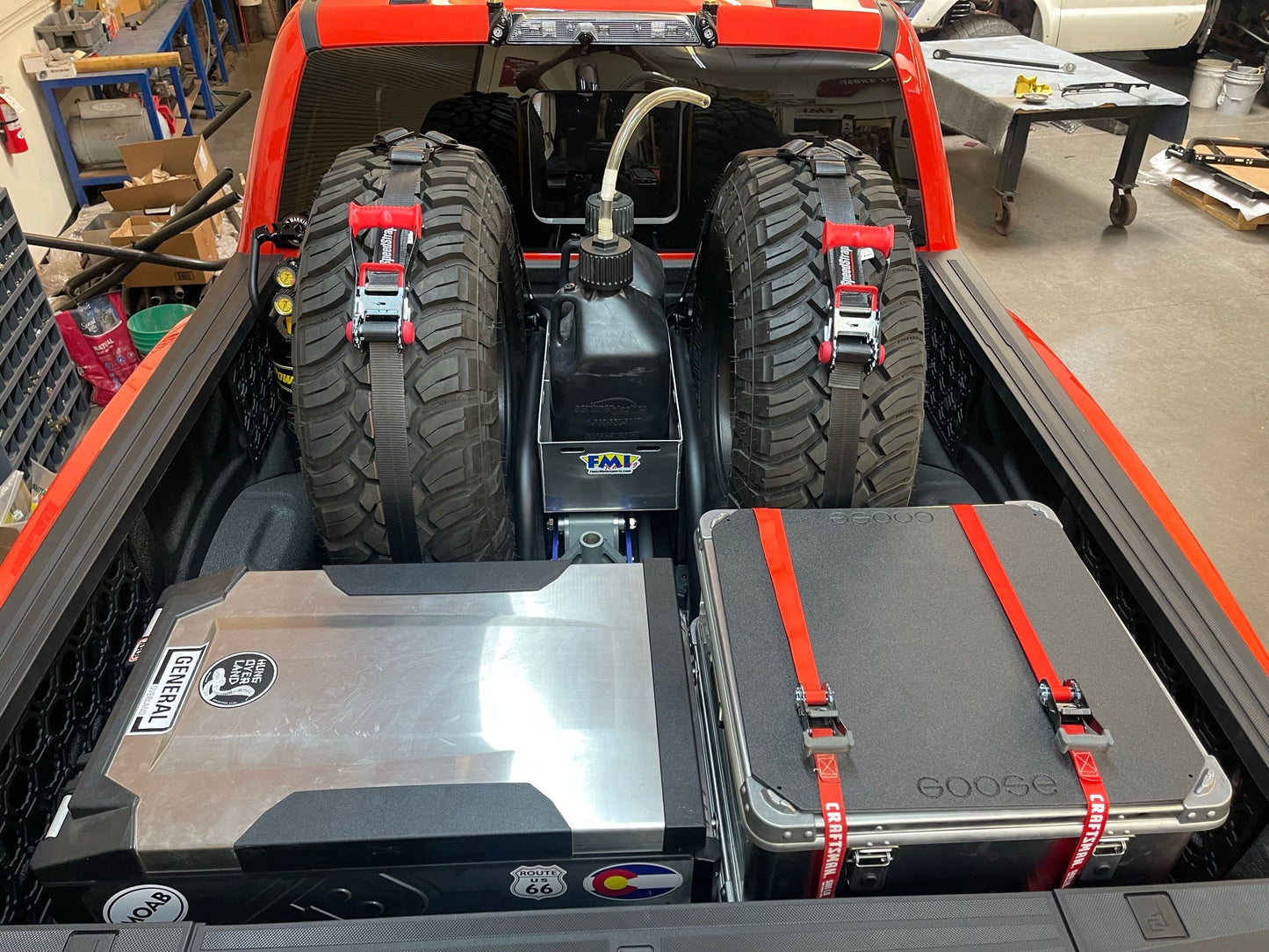 2017 - 2025 Raptor Rear Bed Organizer ---  ADD on Rear Cargo Slide Tray