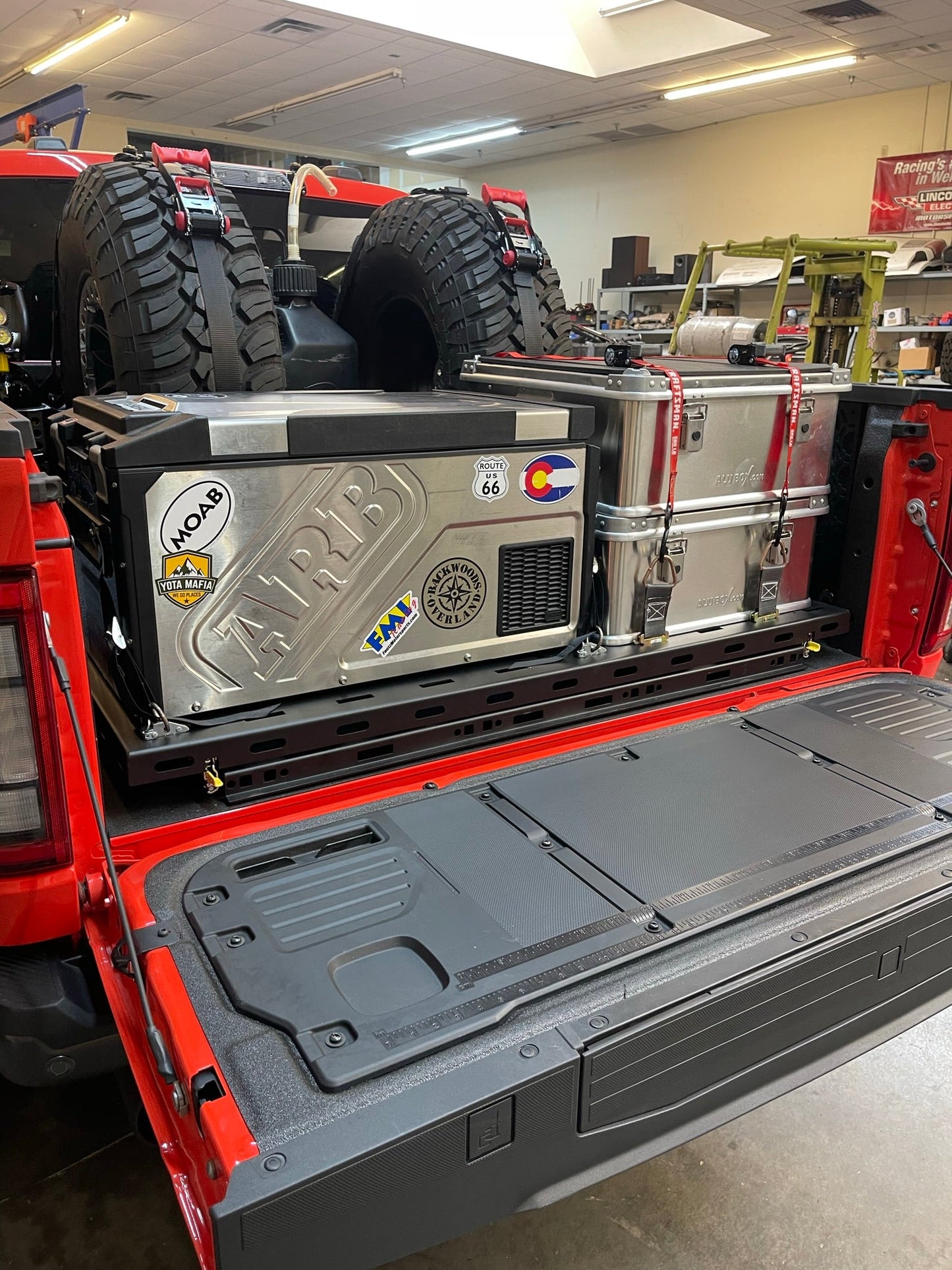 2017 - 2025 Raptor Rear Bed Organizer ---  ADD on Rear Cargo Slide Tray