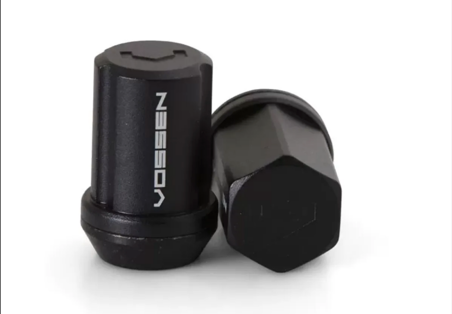 Vossen 45mm Lug Nut - 14x1.5 - 19mm Hex - Cone Seat - Black (Set of 24)