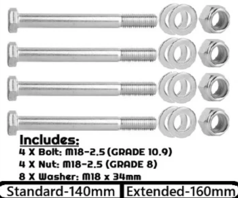 Lower Control Arm Replacement Bolt Kit - Ford Raptor