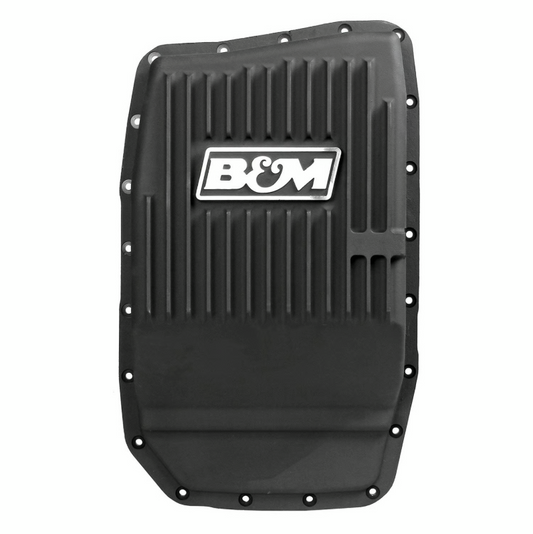 B&M 2010-2014 Ford Raptor Hi-Tek Deep Transmission Pan - Black Aluminum